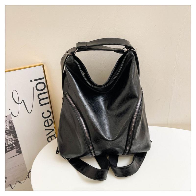 

New fashion women s backpack simple and versatile single shoulder casual large capacity чёрный