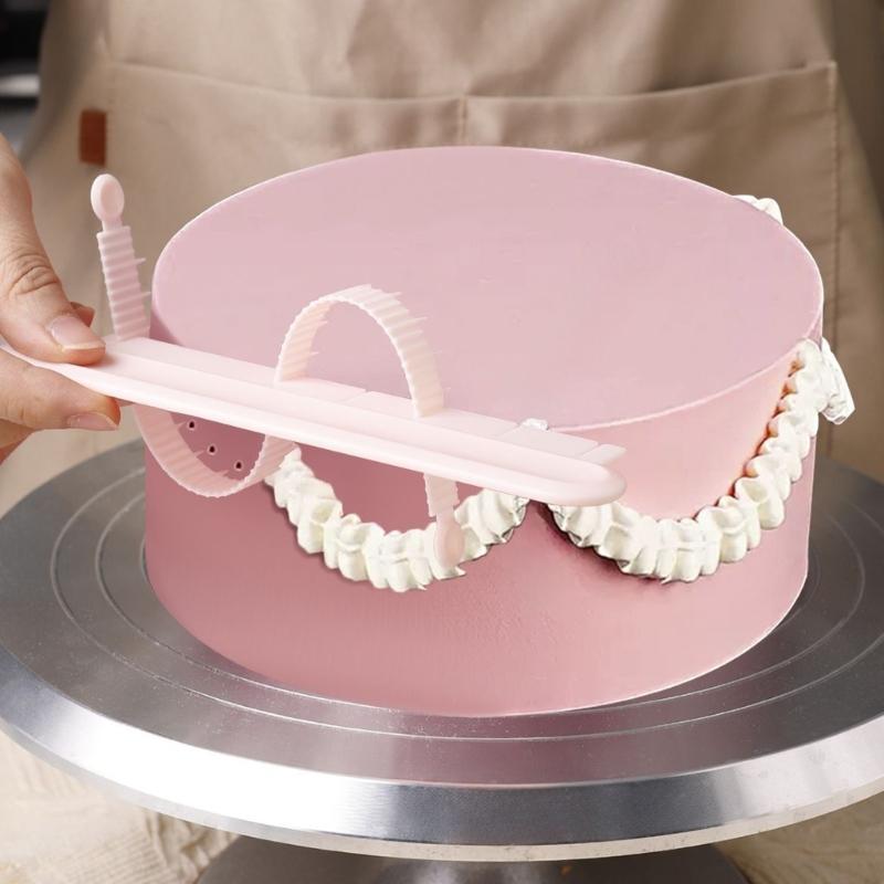 Fondant Cake Arcs Ruler,Decorative Marking Divider Aid Cake Baking Measure Pastry Art Tool Garland Sugarcraft Decors