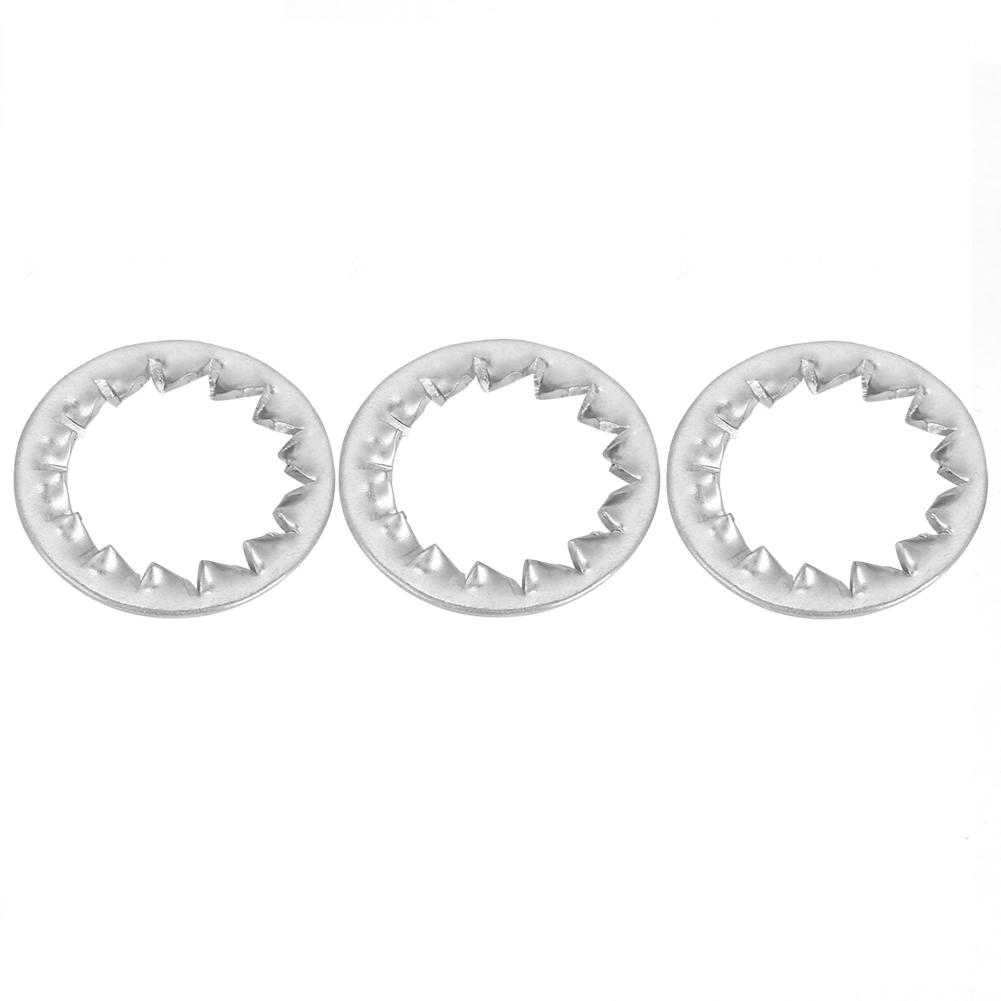 20pcs Stainless Steel Serrated External Toothed Lock Washer Flat Tool Set M12
