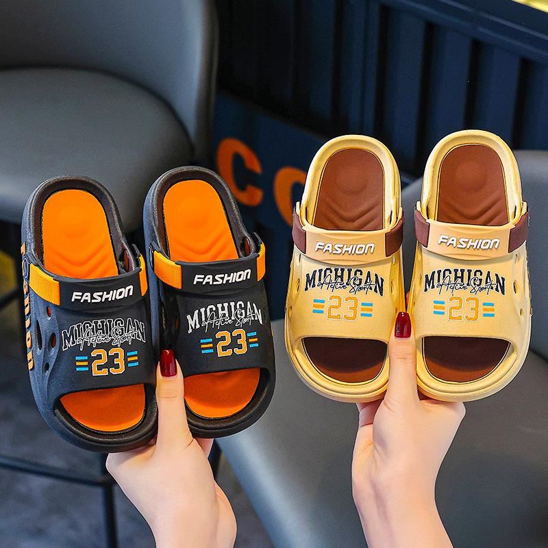 Children's Slippers for Boys, Summer Non-slip Indoor Sandals for Bathing, Dual-use Parent-child Non-slip Children's Slippers