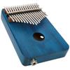 17 Keys Kalimba Mahogany EQ Thumb Piano Built In Pickup with Carry Bag   Reindeer Horn(Blue )