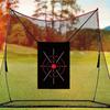 Golf Target Cloth Hitting Net Swing 61.02 Inchx39.37 Inch Portable Black for Backyard Indoor Outdoor