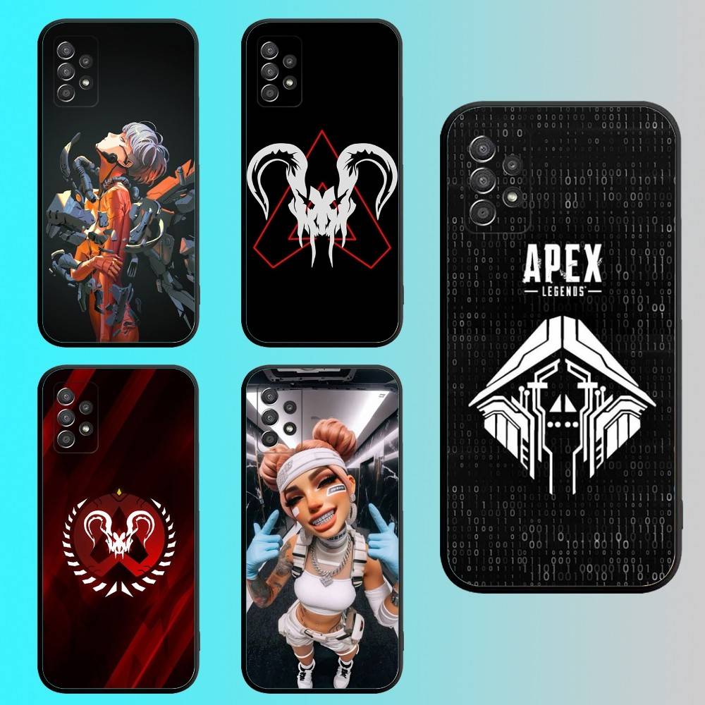 Game A-Apex Legends Phone Case For Samsung S 25,24,23,22,30,21,10,9,Ultra,Plus,Lite,FE,4G,5G Black Soft Case