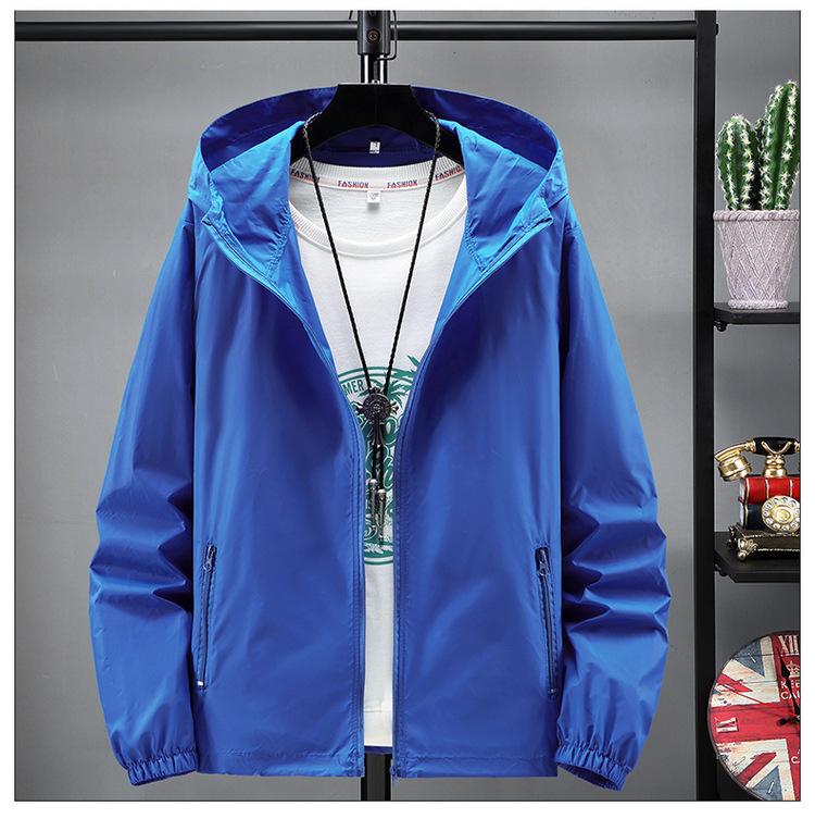 Herren Übergröße Schnelltrocknender Angel- und Bergsteiger-Sonnenschutzanzug mit Bilddruck