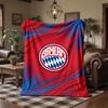 Bayern Munich Theme Fleece Blanket Cozy Soft Plush Blanket For Bedroom Couch Travel