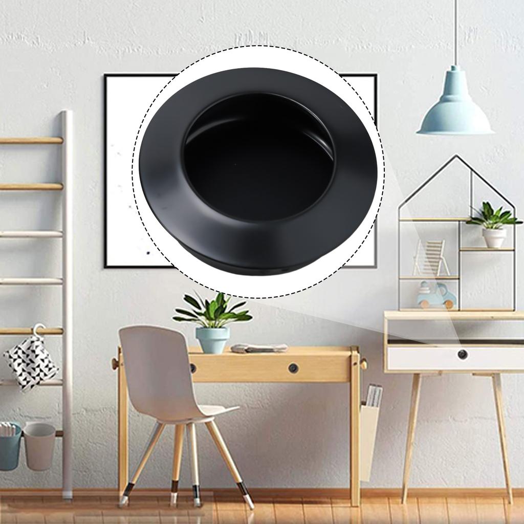 2025 Türgriff Schiebetür Schlichtes Aussehen Edelstahl 41*10mm 6 Stück Abgeschrägt Schwarz Schrank Für Langzeitgebrauch