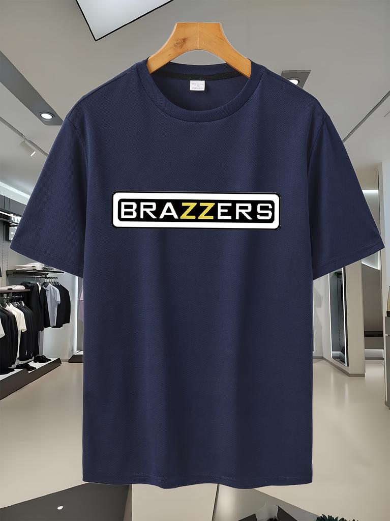 Brazzer'S Breathable Mesh Short Sleeve T-shirt - Black