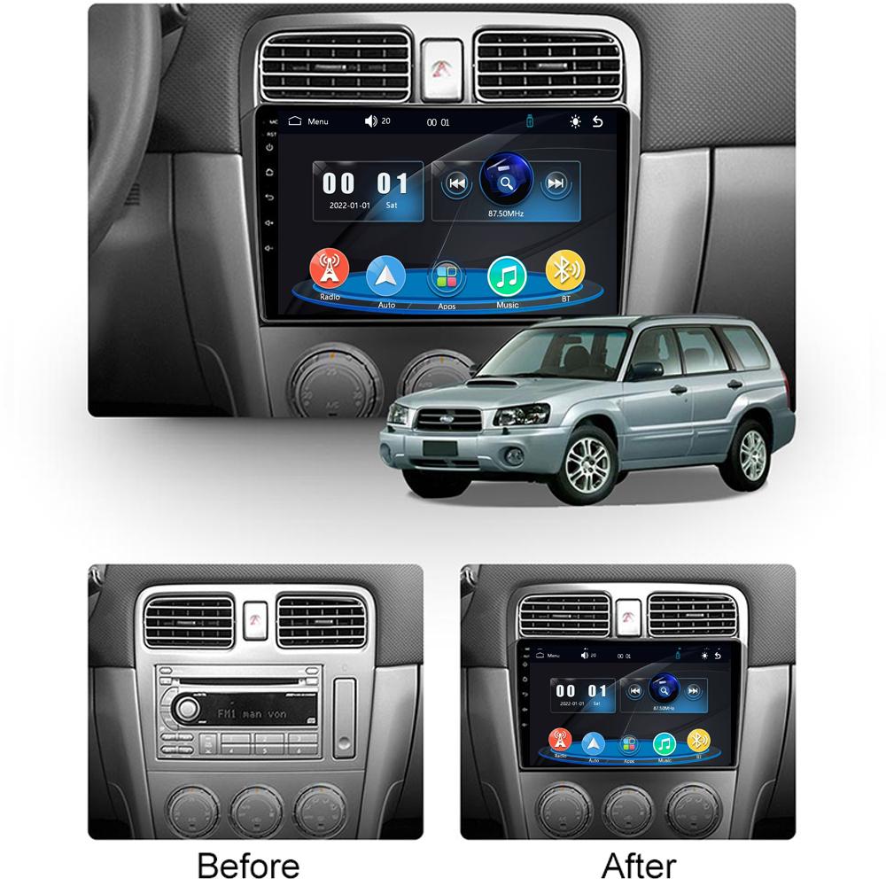 Car Radio Multimedia MP5 Player Head Unit Stereo BT For Subaru Forester II 2002-2007