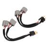 2Pcs 9003 H4 Headlights Wiring Harness Socket Adapter Male To Female 2 Way Splitter Wires for Truck Pickup LED Cable