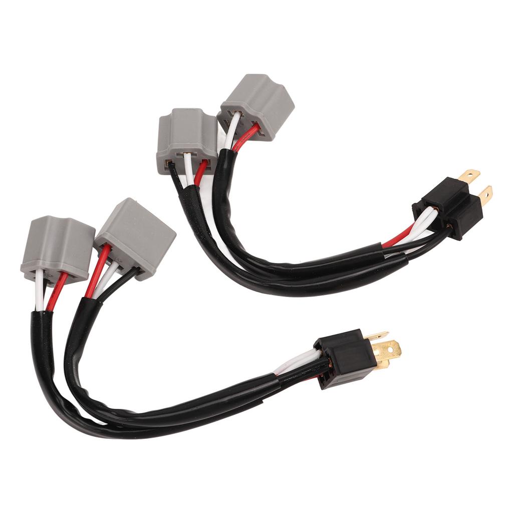 2Pcs 9003 H4 Headlights Wiring Harness Socket Adapter Male To Female 2 Way Splitter Wires for Truck Pickup LED Cable