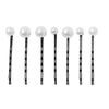 Gold-plated pearl hairpin new statement accessory one-lip clip bridal jewelry set feminine style