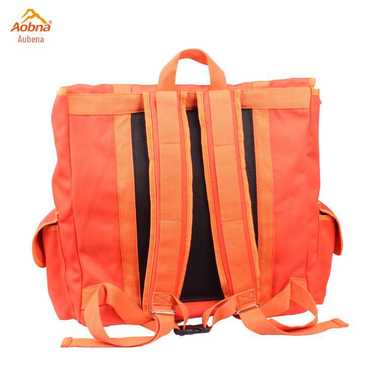Thickened Canvas Firefighting Backpack: Large Capacity, Emergency Rescue & Multifunctional Mountaineering Bag