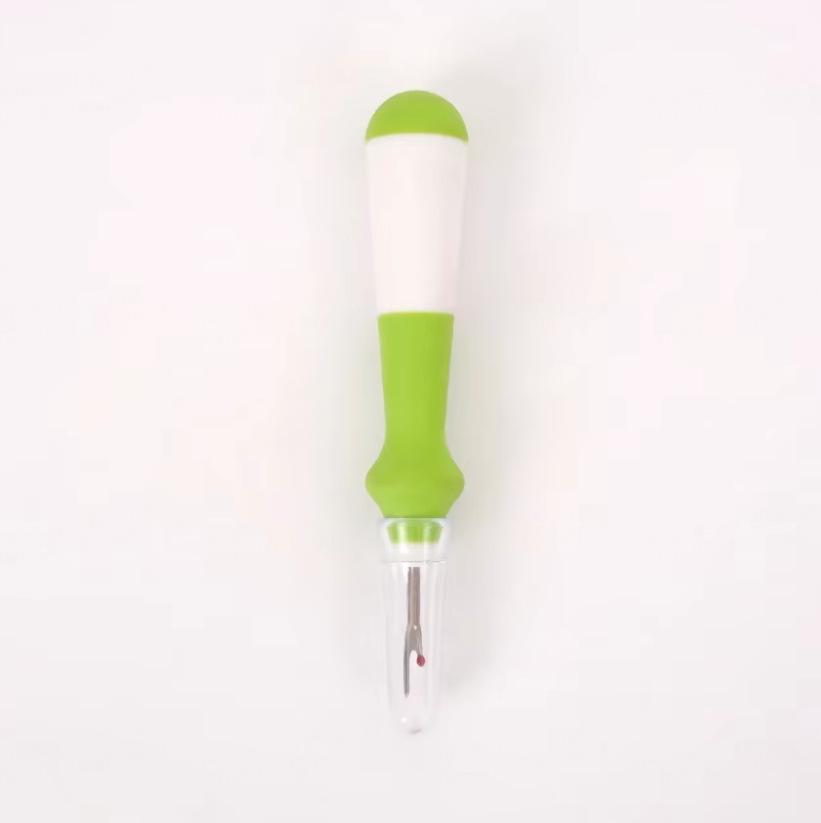 New Model Seam Ripper: Sharp Thread Remover with Four-Color Rubber Grip for Easy Cross-Stitch Sewing.