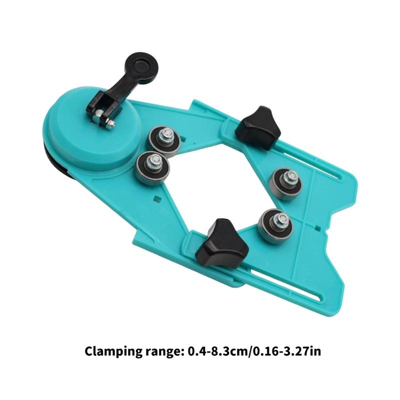 Adjustable Tile Drilling Positioning Frame with Roller Guide Structure for Wall Tile Work, Bathroom Fixture Mounting and Shelf Installation