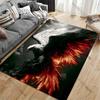 Majestic fiery eagle in flight carpet Yoga living room room decor children's crawling mat doormat area rug games mat