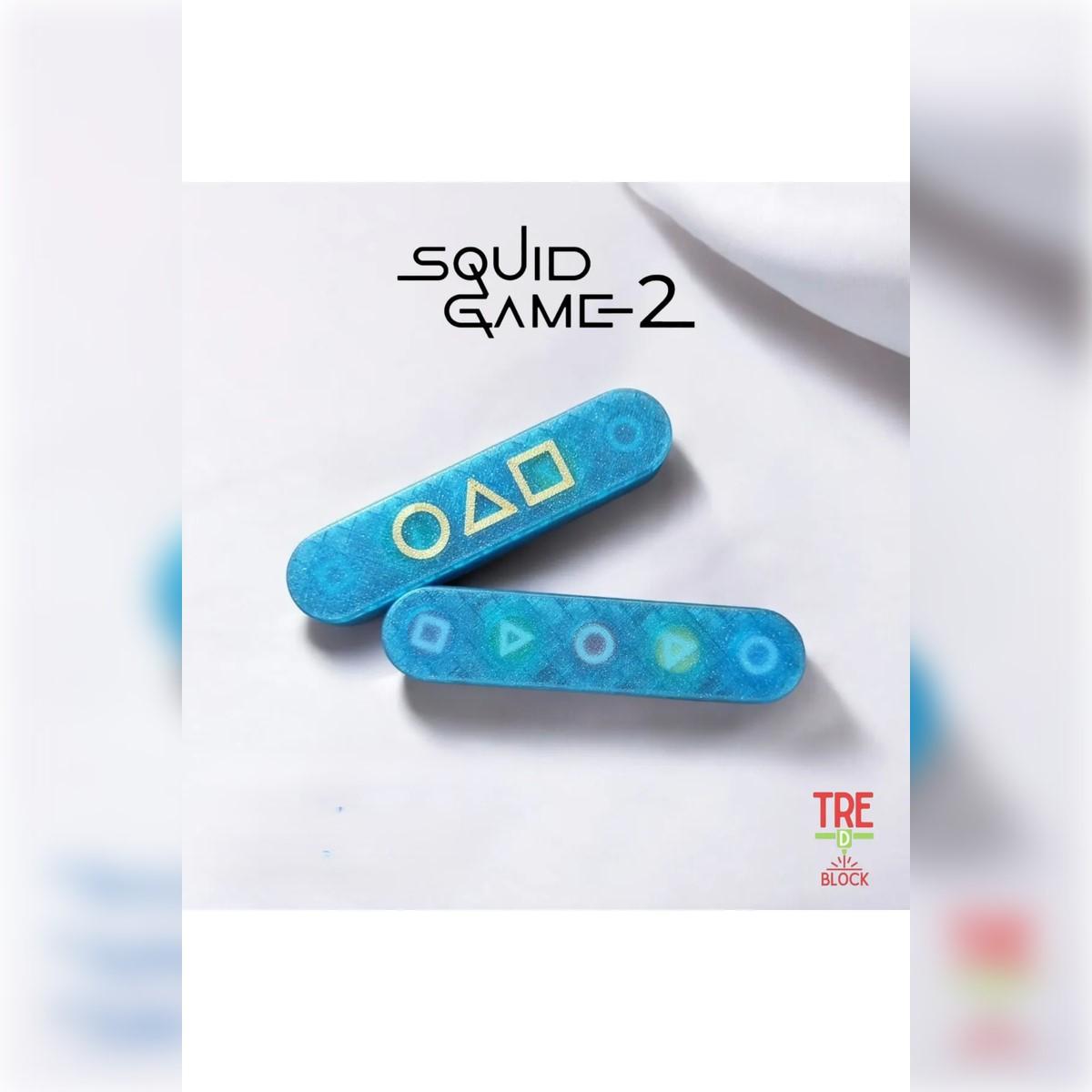 

Гра Gonggi 5 Stones - преміальний дизайн з бісеру з прозорим синім корпусом синій