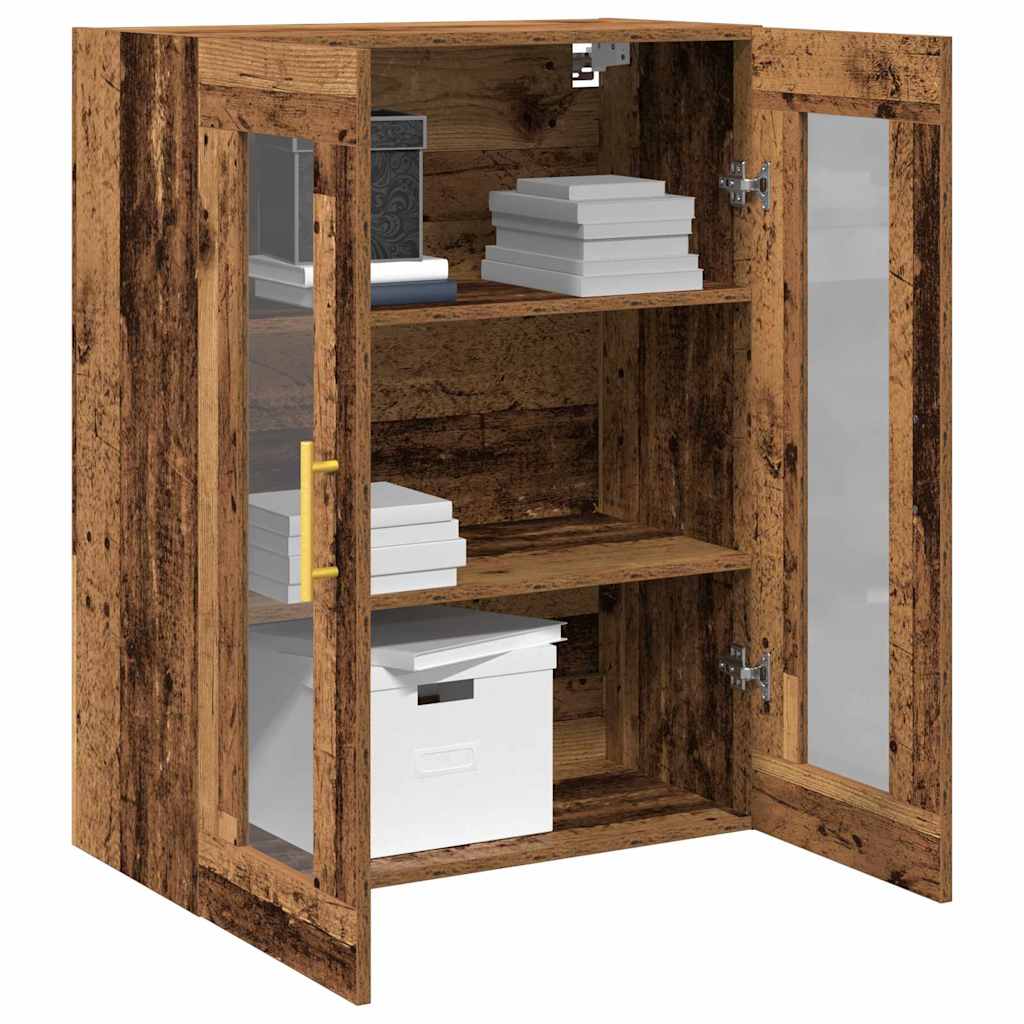Wall Cabinet Reclaimed Wood Look 69.5 x 34 x 90 cm Engineered Wood