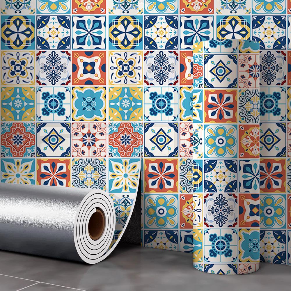 Samoprzylepna Wodoodporna Tapeta z Płytki Marmurowej na Ściany Łazienki