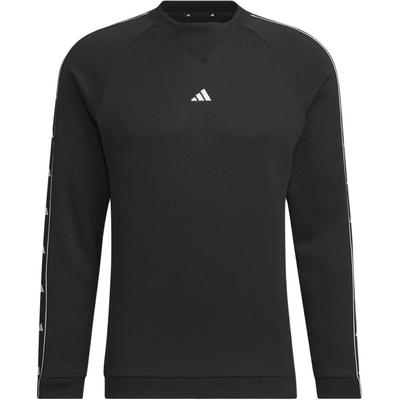 Aeroready Wygodna Bluza Golfowa z Okrągłym Dekoltem Unisex Bluza Czarna JE1445