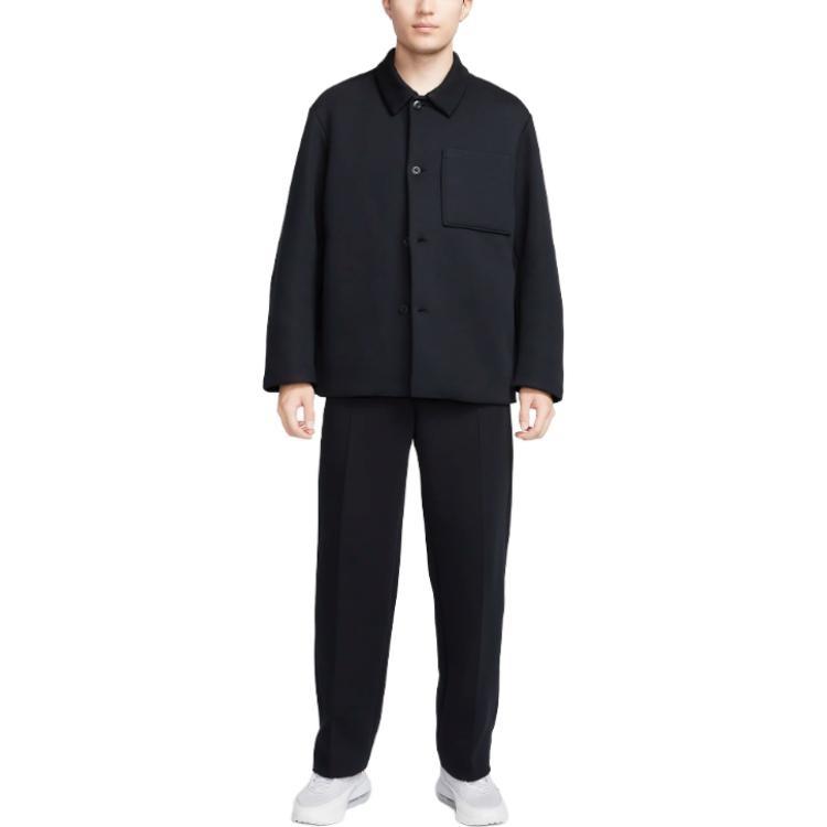 Nike Sportswear Tech Fleece Reimagined Wide Shirt Jacket 'Black' Men's FB8168-010