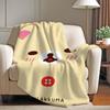 Kawaii R-Rilakkuma-Cartoon Blanket Warm Soft Suitable For Bedroom Sofa Bed Living Room Office Travel Camping Gifts