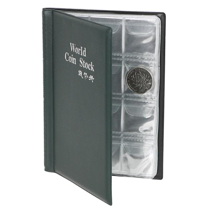 120 tasche 10 pagine Libro dei soldi Album di conservazione delle monete per libri di raccolta di monete Libro di raccolta di monete reali di alta qualità