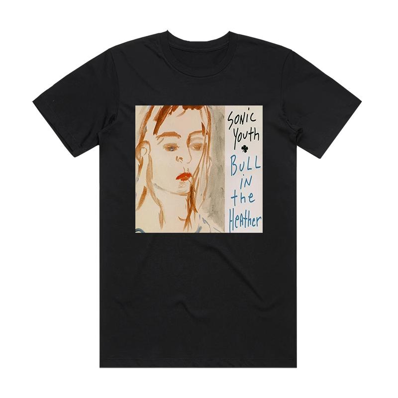 2025 Nuova Maglietta da Uomo Sonic Youth Rock Art Harajuku in Puro Cotone a Maniche Corte Larghe da Uomo e da Donna