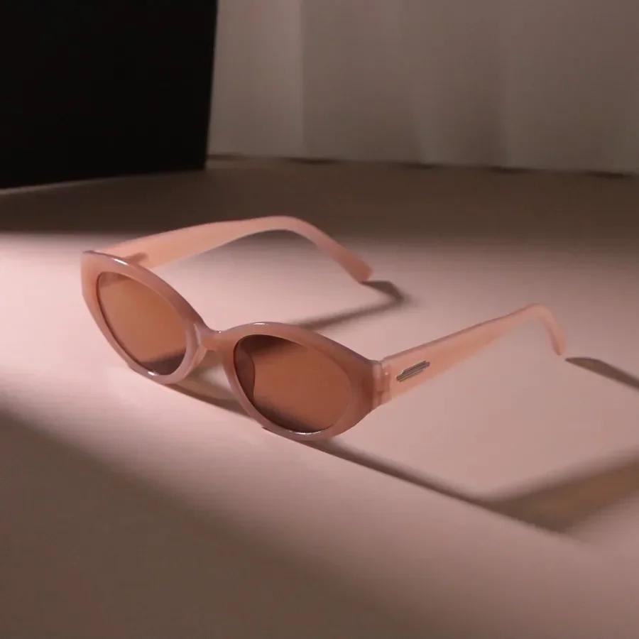 Small Frame Oval Sunglasses Women Men Designer Brand Sun Glasses Female Mirror Colors Luxurious Black Fashion