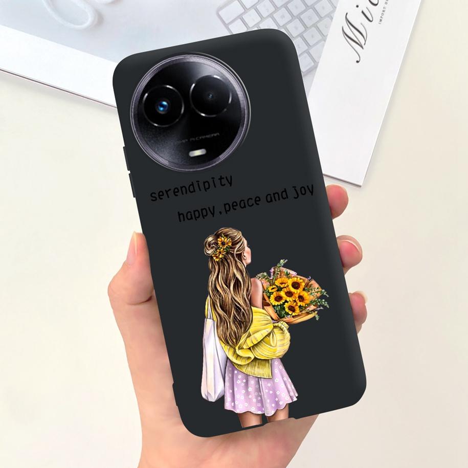 Shockproof Case For Realme 11 5G / Realme 11X Phone Cover Fashion Girls Soft Silicone Funda For Realme11 11 X 2023 RMX3785 Coque