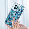 Case for Xiaomi Redmi Note 10Lite 10s 14 13 Pro Plus 12s 9s 11s 13 12 11 Pro Soft Shell Beautiful Blue Butterfly