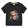 Capybara Kids Tshirt Children animal Tees Cartoons Clothes Kid Girl Boy Cute Capybaras Lovely T Shirt Baby Casual Top Clothes