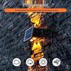 Projecteur d'extérieur mural solaire à 4 LED