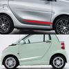 2PCS Car Door Side Skirt Stripe Sticker For Smart 451 453 Fortwo Forfour Auto Waist Line Vinyl Film Decal Decoration Accessories