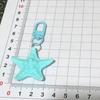 Pentagrams Pendant Keyring Colorful Starfish Shaped Keychain Handbag Charm Decoration Stylish Car Key Holder Ornament