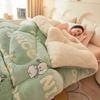 Snowflake Velvet Comforter Fine And Delicate Lamb Wool Quilt Core Dormitory Adults And Children Machine Washable Thick Blankets