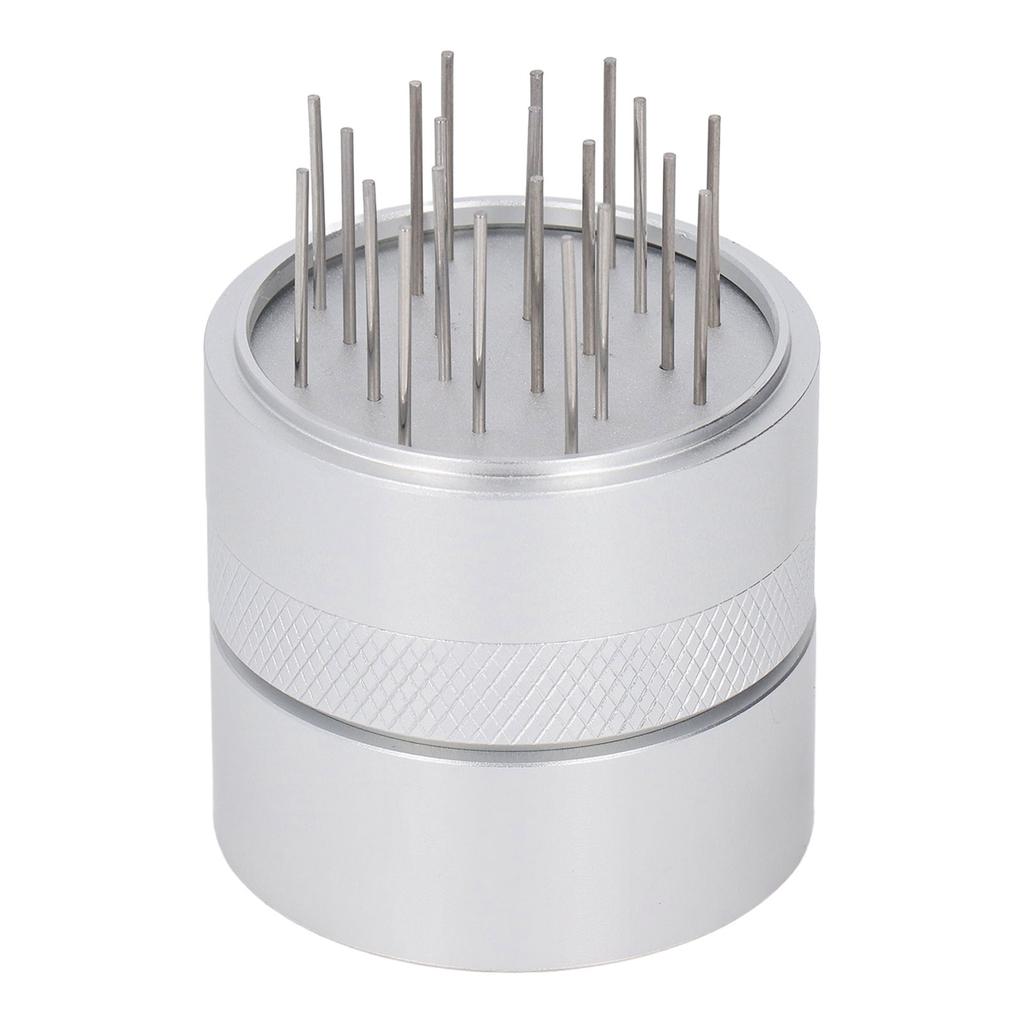 Coffee Needle Distributor with Base Effective Dispersion Rust Resistant Stainless Steel Hand Coffee Stirrer Silver