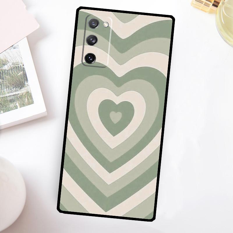 Latte Love Coffee Heart Brown Phone Case For Samsung Galaxy S26 S25 S24 S23 Ultra S20 FE S10 S21 S22 Plus S25 FE Cover