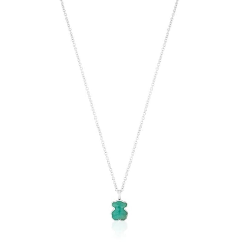 

Tous Silver New Color Necklace with Amazonite / Silver New Color Necklace / Necklace / 615434510 FREE