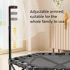 Foldable Trampoline Mini Kids with Safety Net Trampoline with Adjustable Handlebar Fitness Indoor Outdoor Jump Bed