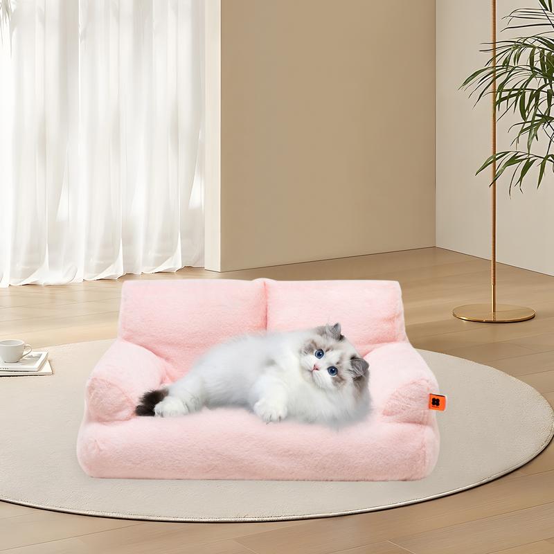 Cat Nest Pet Bed Warm Washable Cat Bed Plush Puppy Bed Small Dog Sofa With Anti-Slip Bottom Pet Bed For Small Medium Dogs Cats
