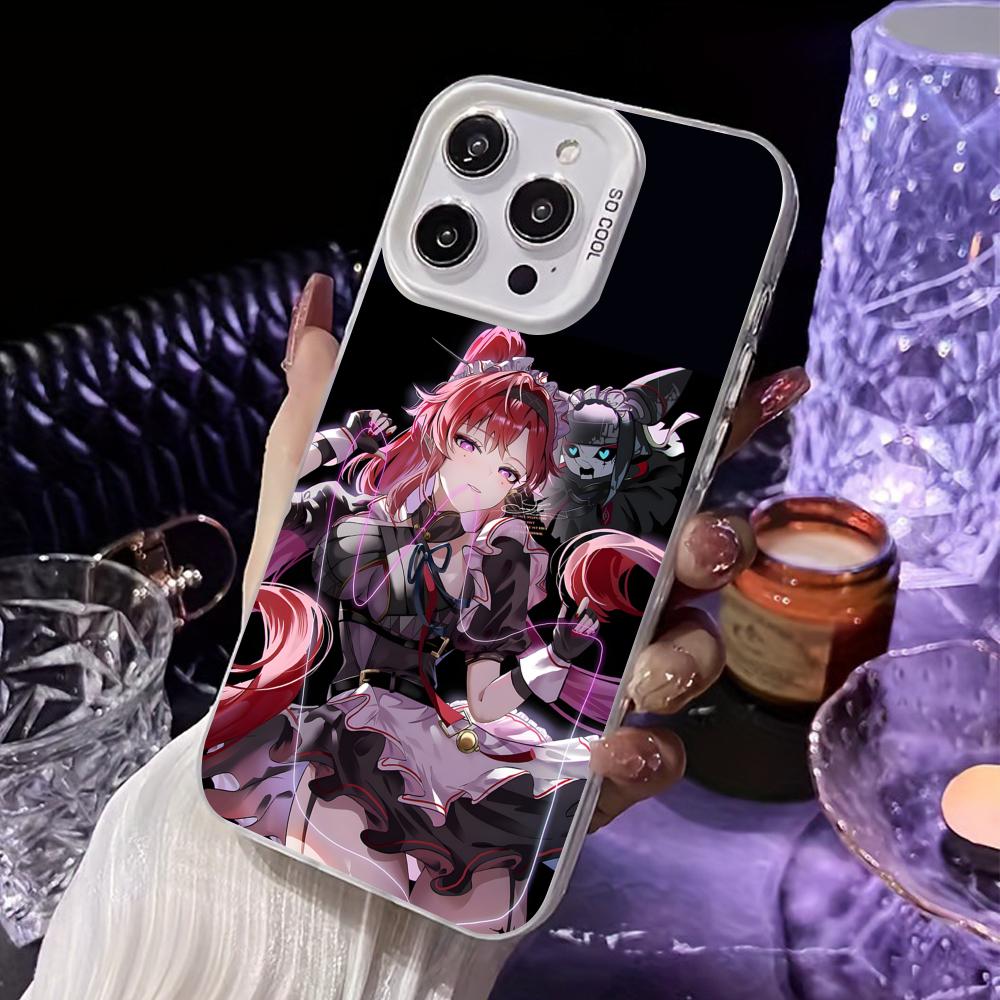 

Wuthering Waves Yinlin Mobile Phone Case for iPhone 17 16 15 14 13 12 11 X XR XS 8 7 Air Pro Max Plus White Translucent Cover iPhone 12
