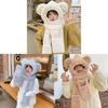Bear Hat Kids Winter Plush Hat Scarf Set With Windproof Ear Protection For Warmth And Style
