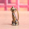 Antike Messing Katzenliebhaber Statue Ornament Kupfer Tier Skulptur Räuchergefäß Heim Desktop Dekorative Figuren & Miniatur