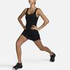 Nike One Solid Color Comfortable Casual Knitted Sleeveless Dress Women Dresses Black FQ7865-010