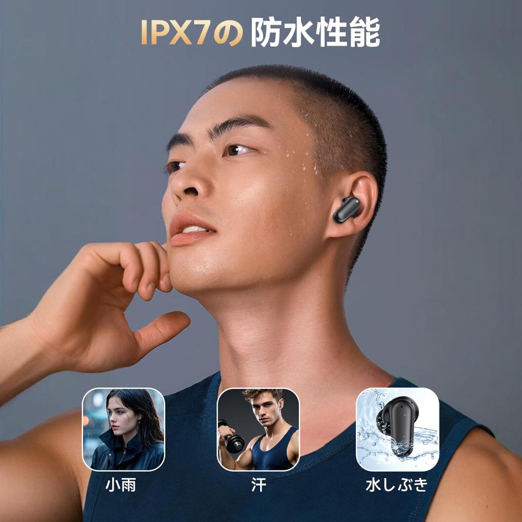 Bluetooth Bezdrátová Sluchátka [2025 Bluetooth Sluchátka] Bluetooth 6.0+EDR, Okamžité Připojení, Dotykové Ovládání, Automatické Párování, LED Displej, Type-C