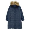 HUNTING WORLD 72JK62 Navy Fur Hooded Down Coat coat 44 NavyUsed