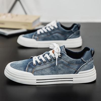 Scarpe di Tela Traspiranti Uomo Sneakers Scarpe Casual da Skate con Suola Morbida Basso Profilo Fondo Piatto Scarpe Trendy da Uomo Moda Zapatillas