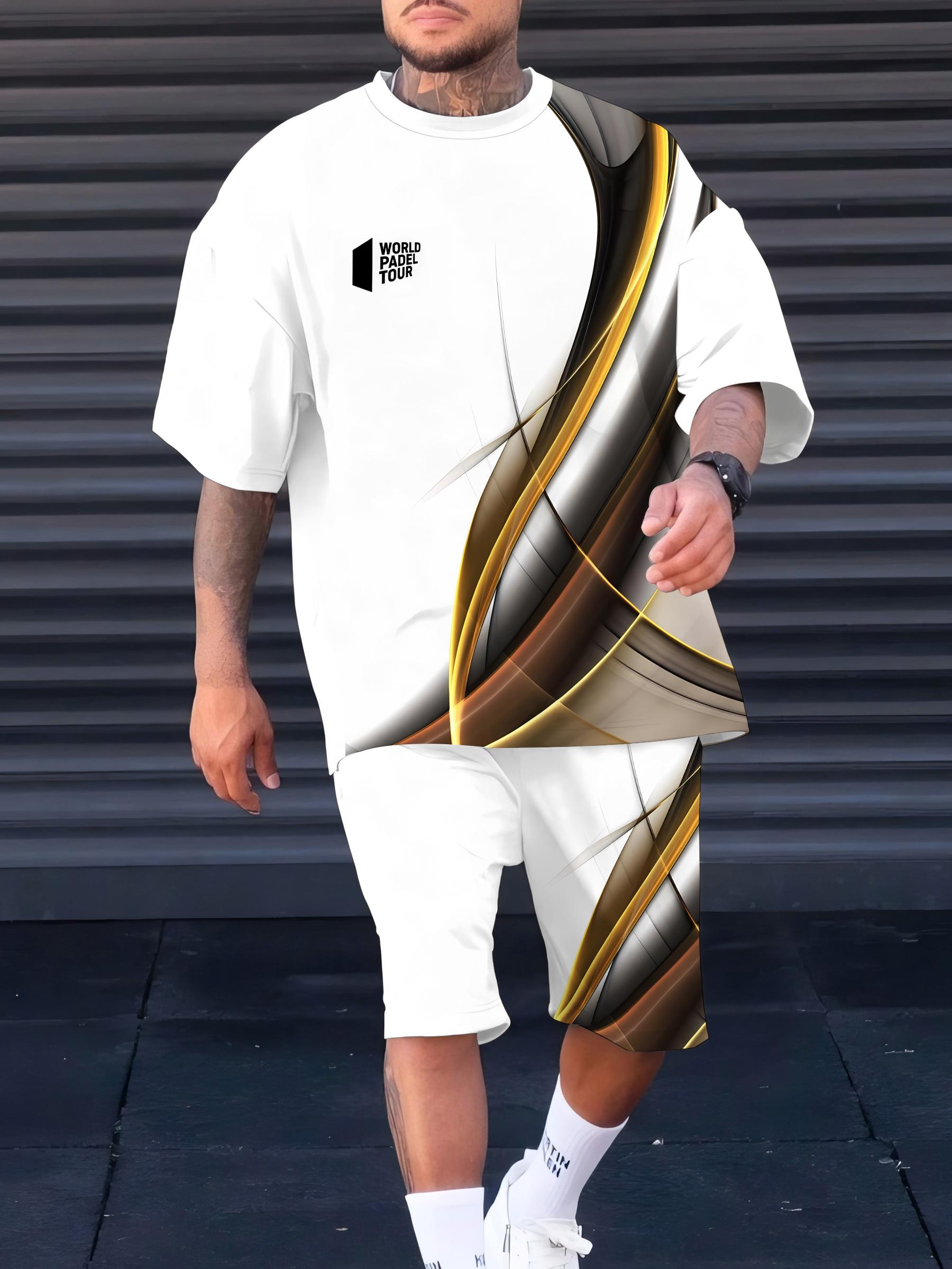 

Summer 2025 new men s suit 3D printed casual and fashionable outdoor men s wear 6XL