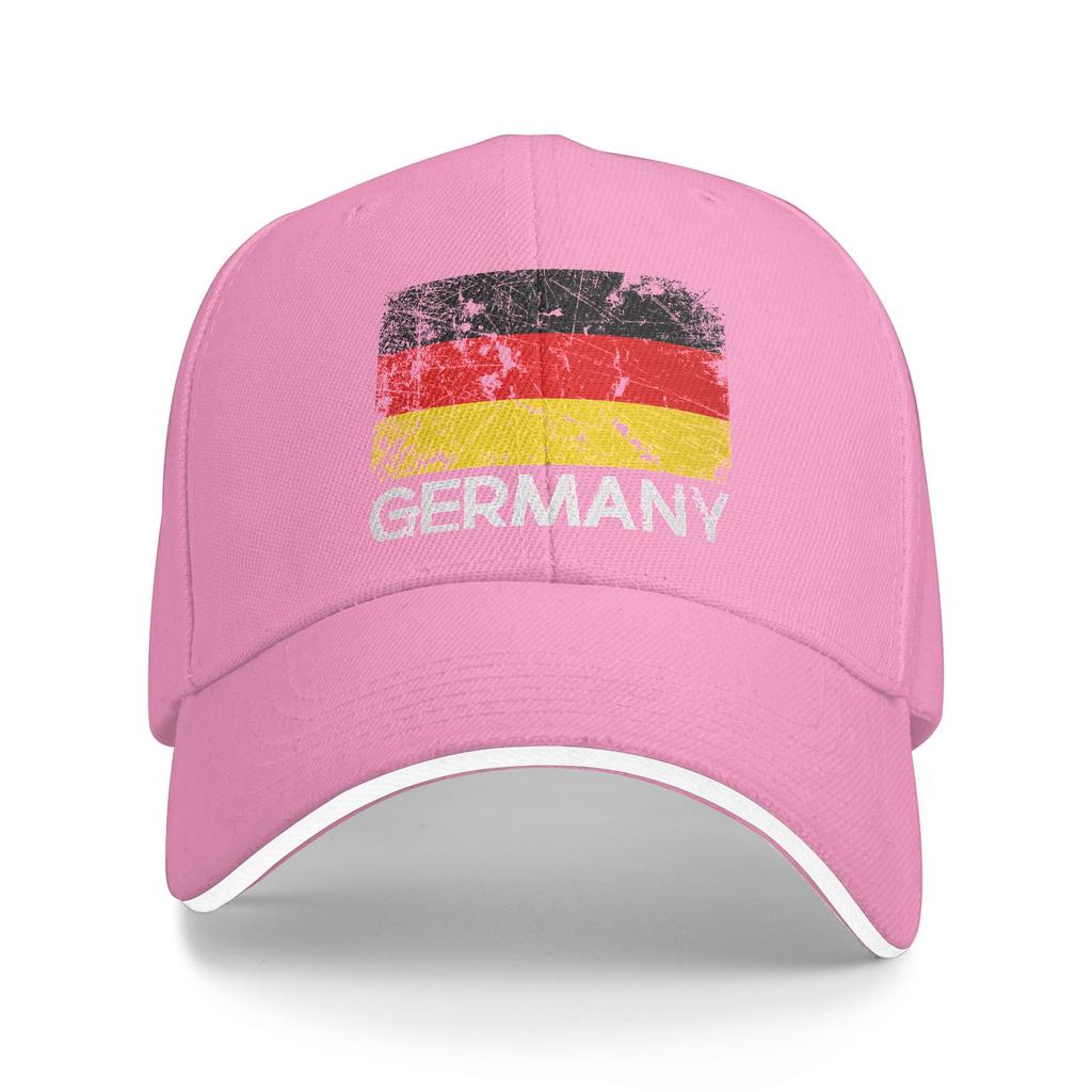 Deutschland Flag of German Baseball Cap  Couple Women Print Trucker Hat Summer y2k Retro Outdoor Gym Breathable Snapback Cap