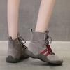 Ladies Shoes 2024 Hot Sale Side Zipper Women's Boots Fashion Color Matching Casual Boots Women New Front Lace-up Shoes for Women